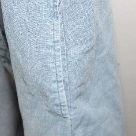 Free People Sleeveless Denim Button Frayed H11054 - Picture 6 of 9